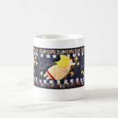Gesteppte Weihnachtsengels-Quadrat-Tasse Kaffeetasse (Mittel)