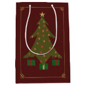 Gesteppte Weihnachtsgeschenk-Tasche Mittlere Geschenktüte (Vorderseite)