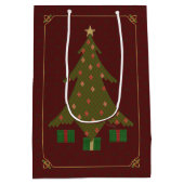 Gesteppte Weihnachtsgeschenk-Tasche Mittlere Geschenktüte (Rückseite)