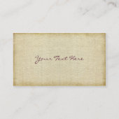 Gesteppter grüner Burgunder-Stern Visitenkarte (Rückseite)