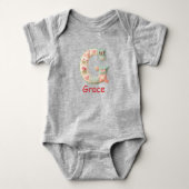 Gesteppter Patchwork-Initialbuchstabe G Kinderzimm Baby Strampler (Vorderseite)