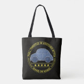 gesteppter Wagen Tasche (Rückseite)
