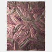 Gestepptes abstraktes Design Fleecedecke (Vorderseite)
