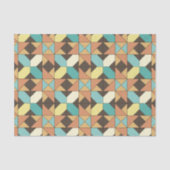 Gestepptes geometrisches Muster-Seidenpapier Seidenpapier (Vorderseite)