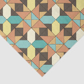 Gestepptes geometrisches Muster-Seidenpapier Seidenpapier (Ausschnitt)