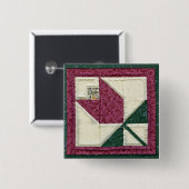 Gestepptes Potholder-Tulpe-Button Button (Vorne & Hinten)