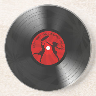 Gestern Abend rettete das DJ mein Sandstein Untersetzer