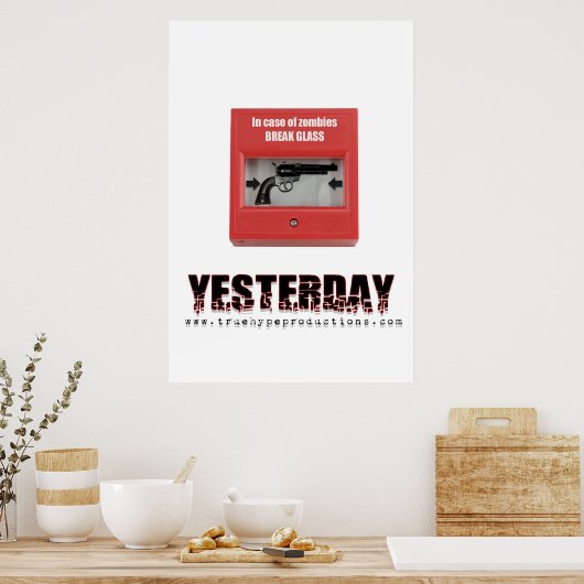 Gestern Brille Poster (Küche)