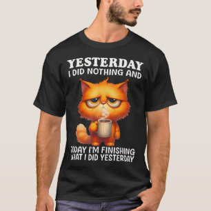 Gestern Habe Ich Nichts Getan Und Heute Beende Ich T-Shirt