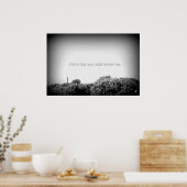 Gestern hast du es morgen gesagt poster (Küche)