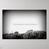 Gestern hast du es morgen gesagt poster (Vorne)