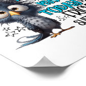 Gestern ist eine Geschichte Morgen ist heute ein M Poster (Ecke)