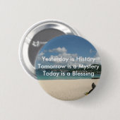 Gestern ist Geschichte Button (Vorne & Hinten)