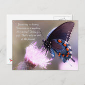 Gestern ist Geschichte. Morgen ist ein Rätsel. und Postkarte (Vorne/Hinten)