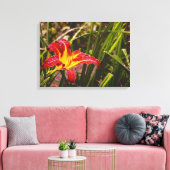 Gestern Lily nach dem Regen Leinwanddruck (Insitu (Wohnzimmer))