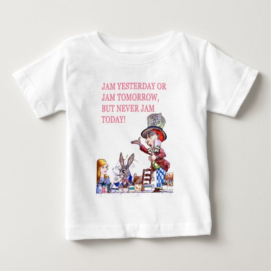 Gestern oder morgen jam, aber nie jam heute! baby t-shirt (Vorderseite)