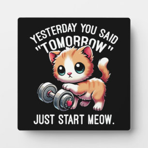 Gestern sagten Sie morgen, fangen Sie einfach an, Fotoplatte