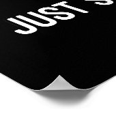 Gestern sagten Sie morgen, fangen Sie einfach an, Poster (Ecke)