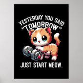 Gestern sagten Sie morgen, fangen Sie einfach an, Poster (Vorne)