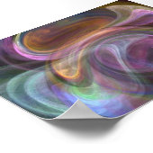 Gestern Wolken Poster (Ecke)