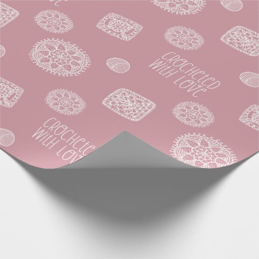 Gesteuert mit Liebe-Muster-Papier Geschenkpapier (Ecke)