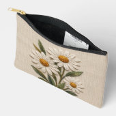 Gestickte Gänseblümchenblüte Zubehörtasche (Offen)