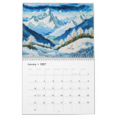 Gestickte Jahreszeiten – Durch die Zeit gestickte  Kalender (Jan 2027)