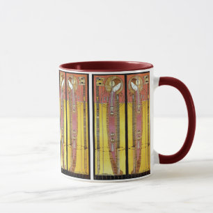 Gestickte Platten durch Margaret Macdonald Tasse