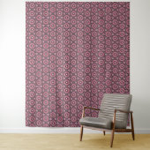 Gestickte rosa Feder Boho  Wandteppich (Beispiel)
