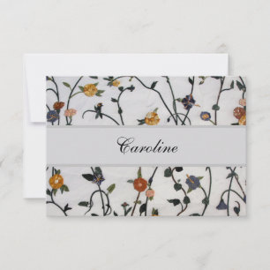 Gestickte Weinreben Flache Dankeskarten Dankeskarte