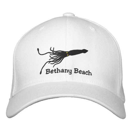 Gestickter Tintenfisch-Hut mit kundenspezifischem Bestickte Baseballkappe (Vorderseite)