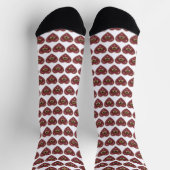 Gesticktes Herz Socken (Oben)