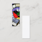 Gestiegelte Glassvögel Grafik Mini Visitenkarte (Vorne/Hinten)