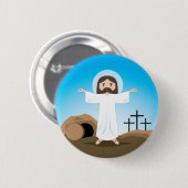 Gestiegener Christus Button (Vorne & Hinten)