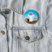 Gestiegener Christus Button (Beispiel)