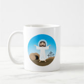 Gestiegener Christus Kaffeetasse (Links)