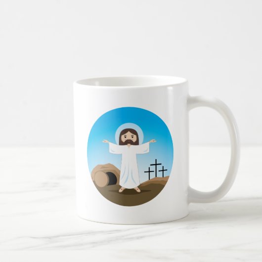 Gestiegener Christus Kaffeetasse (Rechts)