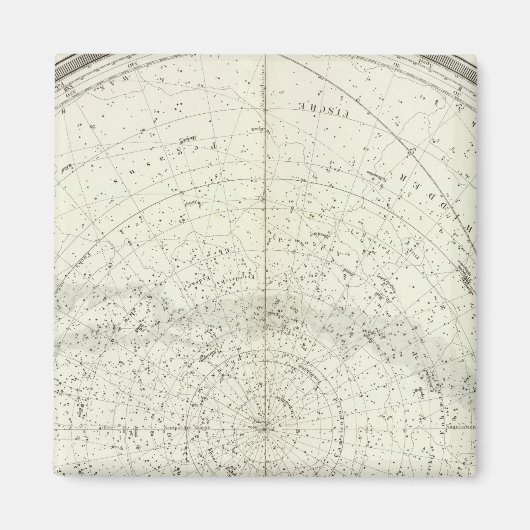 Gestirnte Himmel Nord Magnet (Vorne)