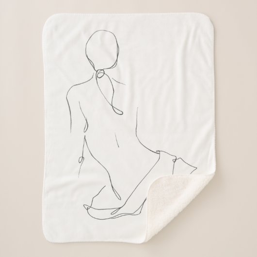 Gestische Kontur Sherpadecke (Vorderseite)