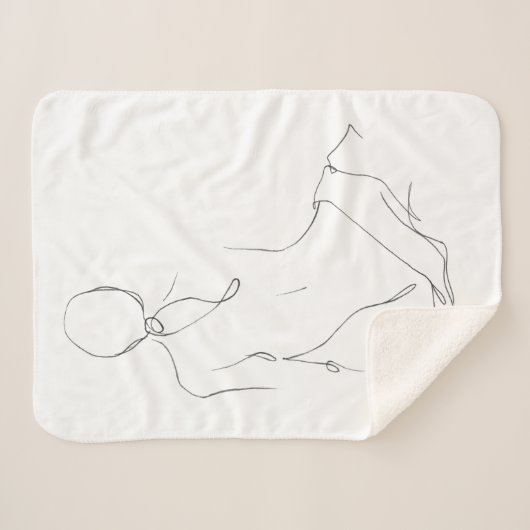 Gestische Kontur Sherpadecke (Vorderseite (Horizontal))