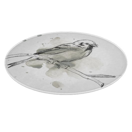 Gestische Vogel-Studie Schneidebrett (Ecke)