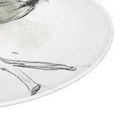 Gestische Vogel-Studie Schneidebrett (Ecke)