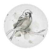 Gestische Vogel-Studie Schneidebrett (Vorderseite)