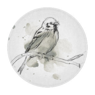 Gestische Vogel-Studie Schneidebrett