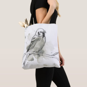Gestische Vogel-Studie Tasche