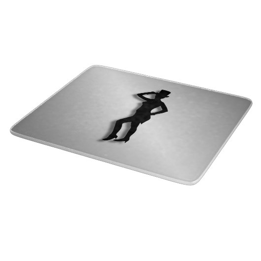 Gestochen Tanzglas Schneidebrett (Ecke)