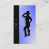 Gestochen Tanzkarte Visitenkarte (Rückseite)