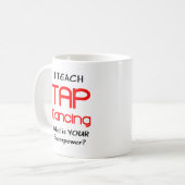gestochen Tanzunterricht Kaffeetasse (Vorderseite Links)