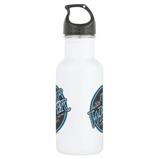 Gestochen Wasser Edelstahlflasche (Rückseite)