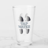 Gestochen Wasserglas Glas (Vorderseite)